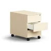 Laatikosto QBUS Pyörällinen, 3 laatikkoa, ponnahdussalpa, lukittava, koivu
