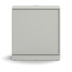 Laatikosto QBUS Sokkeli, avoimet kahvat, 868x800x400 mm, vaaleanharmaa