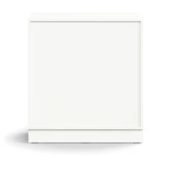 Laatikosto QBUS Sokkeli, avoimet kahvat, 868x800x400 mm, valkoinen