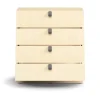 Laatikosto QBUS Sokkeli, kahvat, 868x800x400 mm, koivu