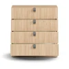 Laatikosto QBUS Sokkeli, kahvat, 868x800x400 mm, tammi