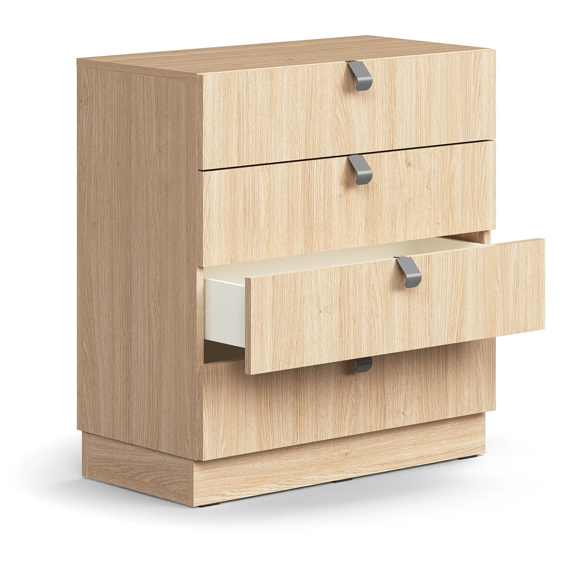 Laatikosto QBUS Sokkeli, kahvat, 868x800x400 mm, tammi
