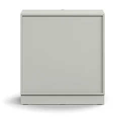 Laatikosto QBUS Sokkeli, kahvat, 868x800x400 mm, vaaleanharmaa
