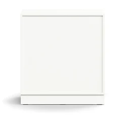 Laatikosto QBUS Sokkeli, kahvat, 868x800x400 mm, valkoinen