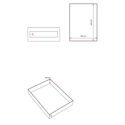 Laatikosto teollisuuspöytään SOLID 1 laatikko, 150x490x670 mm