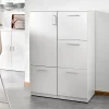 Lajittelukaappi FAHRENHEIT 1 laatikko, 1250x430x455 mm, laminaatti, valkoinen