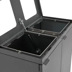 Lajitteluyksikkö BICA 2 lokeroa, avoin syöttöaukko, 2x65 L, antrasiitti