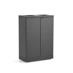 Lajitteluyksikkö BICA 2 lokeroa, avoin syöttöaukko, 2x65 L, antrasiitti