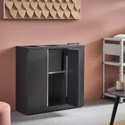Lajitteluyksikkö BICA 3 lokeroa, kansi/aukkosyöttö, 3x65 L, antrasiitti