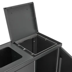 Lajitteluyksikkö BICA 3 lokeroa, kansi/aukkosyöttö, 3x65 L, antrasiitti