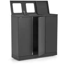 Lajitteluyksikkö BICA 3 lokeroa, kansi/aukkosyöttö, 3x65 L, antrasiitti