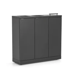Lajitteluyksikkö BICA 3 lokeroa, kansi/aukkosyöttö, 3x65 L, antrasiitti