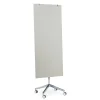 Lasikirjoitustaulu STELLA Pyörällinen, 650x1575 mm, harmaa