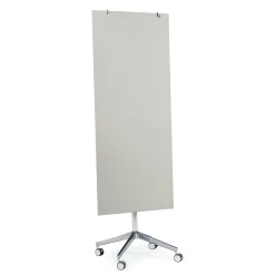 Lasikirjoitustaulu STELLA Pyörällinen, 650x1575 mm, harmaa