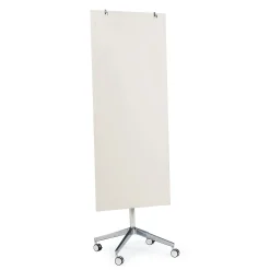 Lasikirjoitustaulu STELLA Pyörällinen, 650x1575 mm, vaaleanharmaa