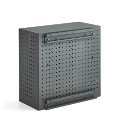 Latauskaappi lukulaitteille RECHARGE Seinämalli, 710x735x350 mm, tummanharmaa