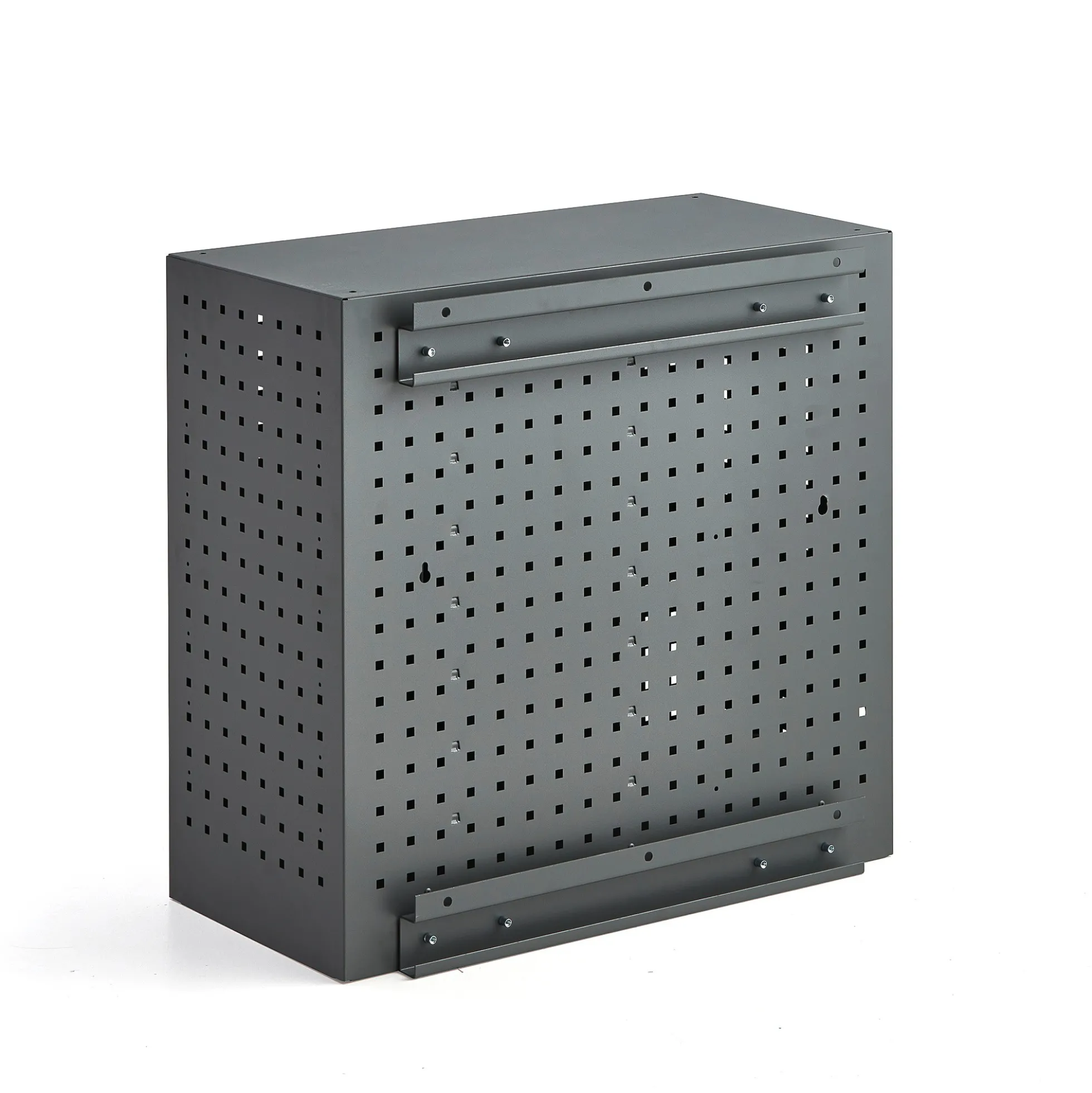 Latauskaappi lukulaitteille RECHARGE Seinämalli, 710x735x350 mm, tummanharmaa