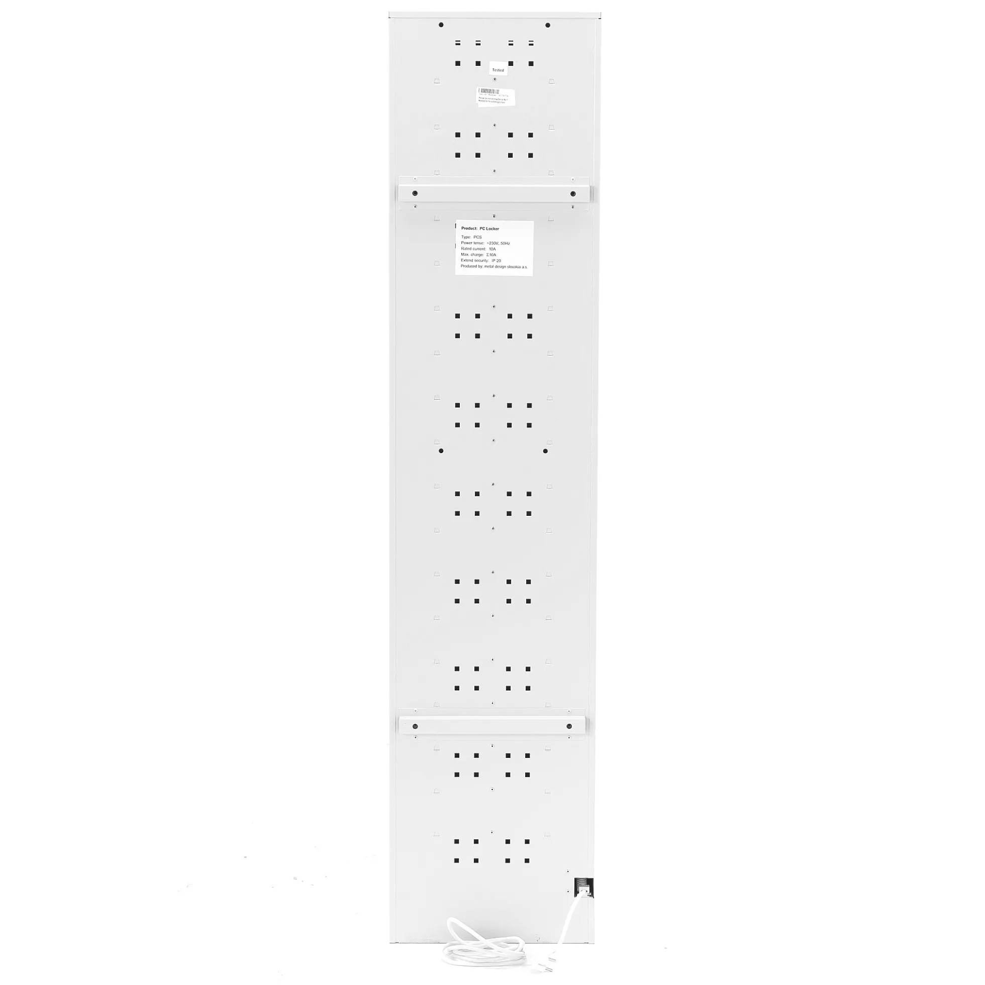 Latauskaappi RECOVER 19 lokeroa, 1800x400x500 mm, musta, harmaa