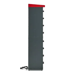 Latauskaappi sähköpyörän akuille VOLT 8 lokeroa, 1835x514x455 mm, tummanharmaa