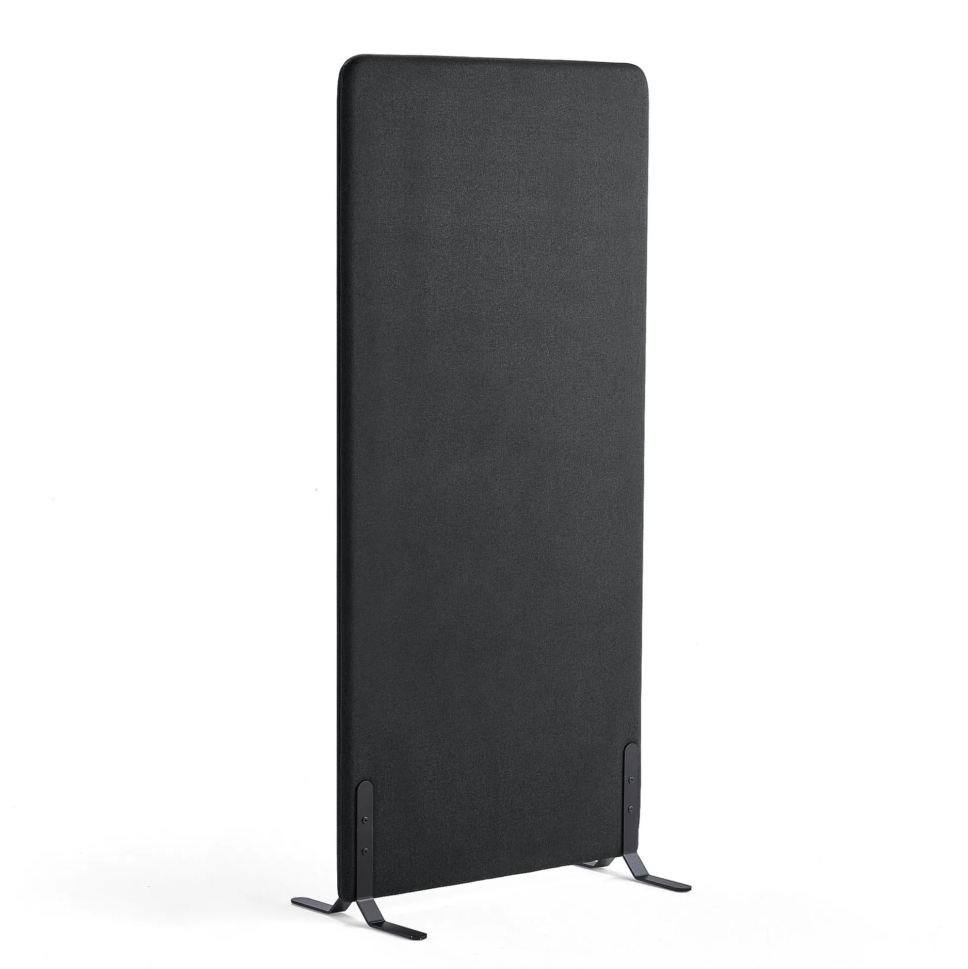 Lattiasermi ZONE 1700x800x46 mm, kangas Hush, mustat jalat, tummanharmaa