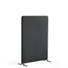 Lattiasermi ZONE 1360x1000x46 mm, kangas Hush, mustat jalat, tummanharmaa