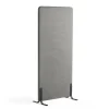 Lattiasermi ZONE 1700x800x46 mm, kangas Hush, mustat jalat, vaaleanharmaa