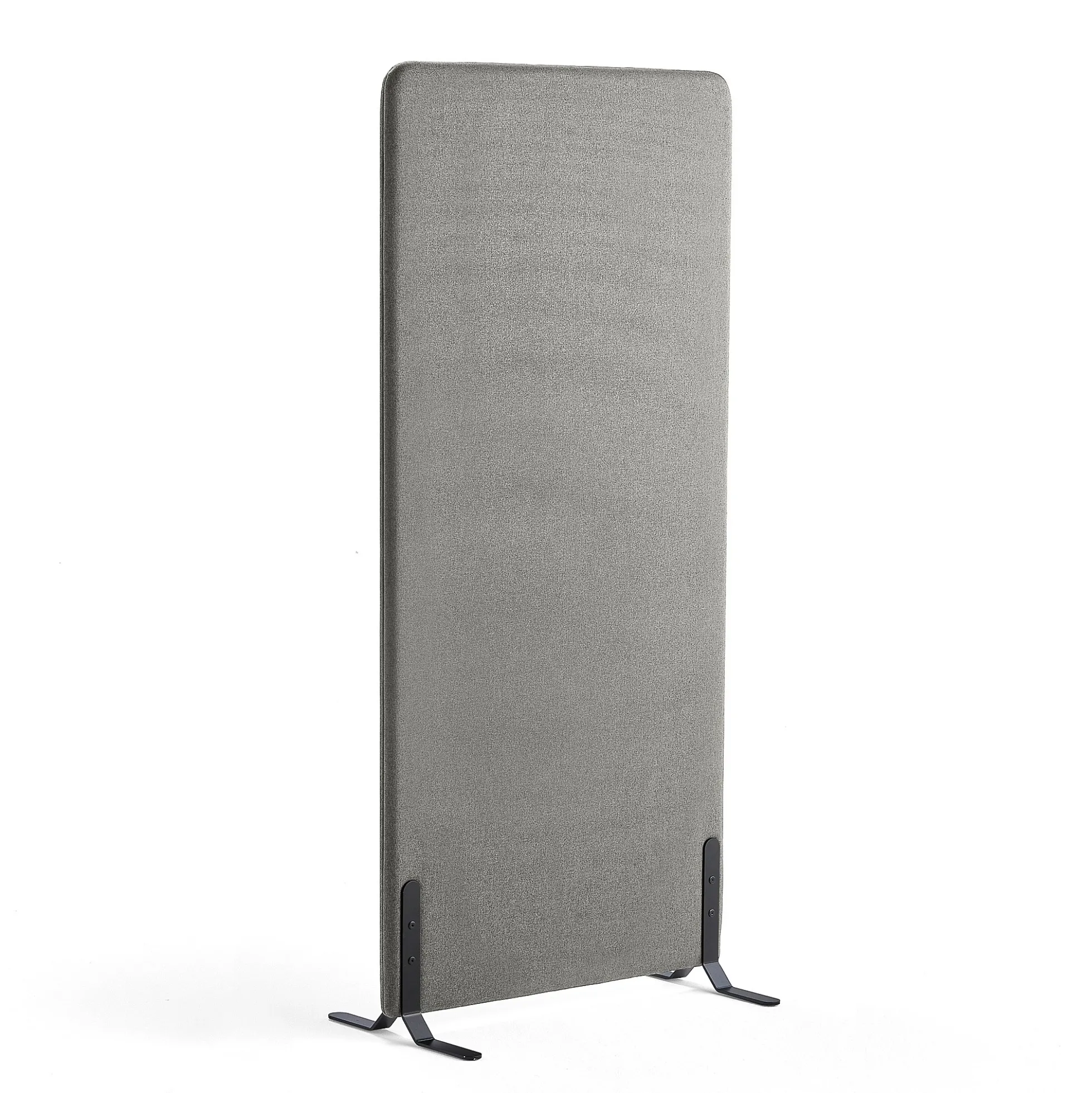 Lattiasermi ZONE 1700x800x46 mm, kangas Hush, mustat jalat, vaaleanharmaa