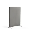 Lattiasermi ZONE 1360x1000x46 mm, kangas Hush, mustat jalat, vaaleanharmaa