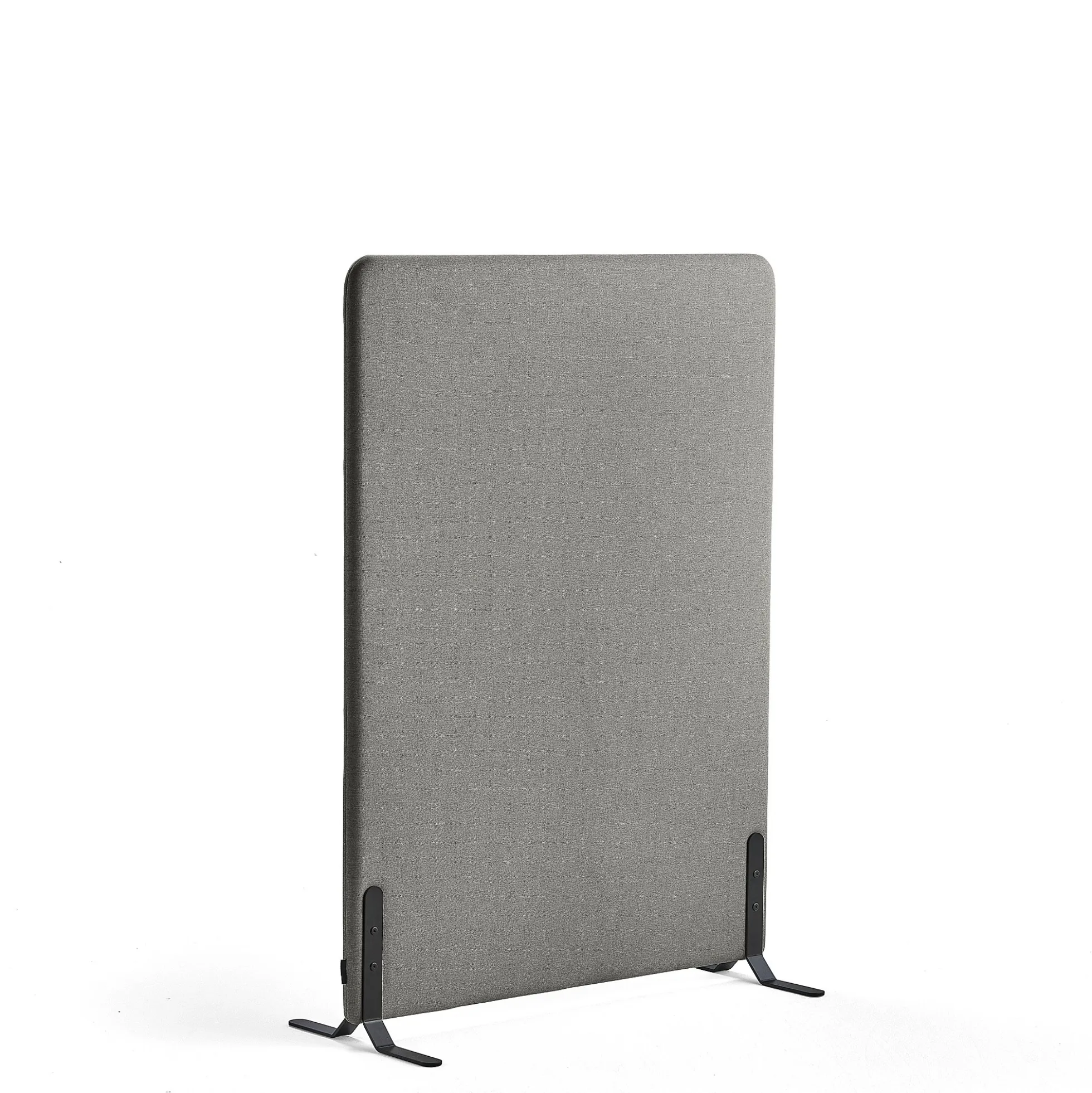 Lattiasermi ZONE 1360x1000x46 mm, kangas Hush, mustat jalat, vaaleanharmaa