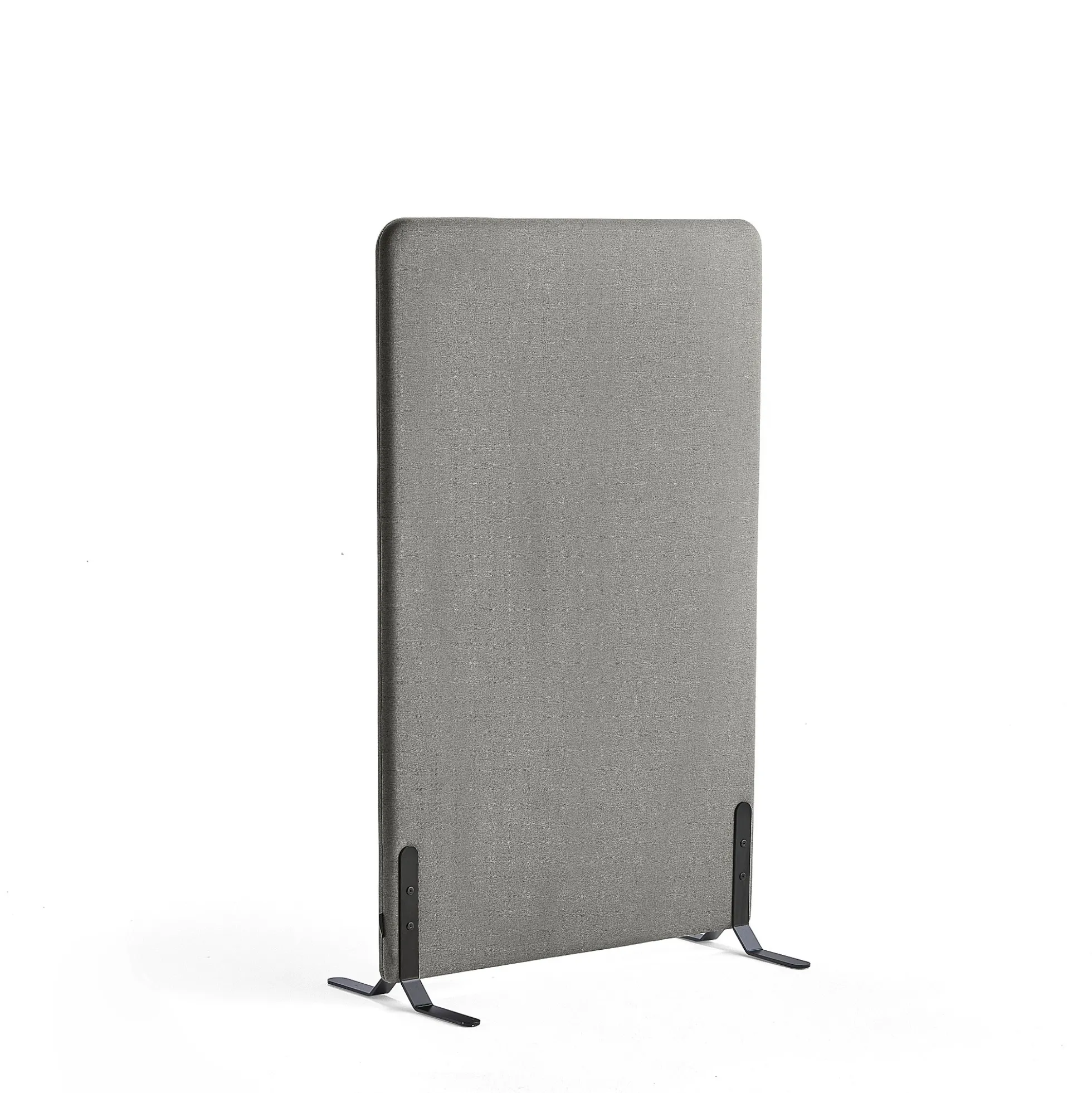 Lattiasermi ZONE 1360x800x46 mm, kangas Hush, mustat jalat, vaaleanharmaa