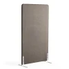 Lattiasermi ZONE 1700x1000x46 mm, kangas Hush, valkoiset jalat, vaaleanruskea
