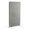 Lattiasermi ZONE 1700x1000x46 mm, kangas Hush, valkoiset jalat, vaaleanharmaa