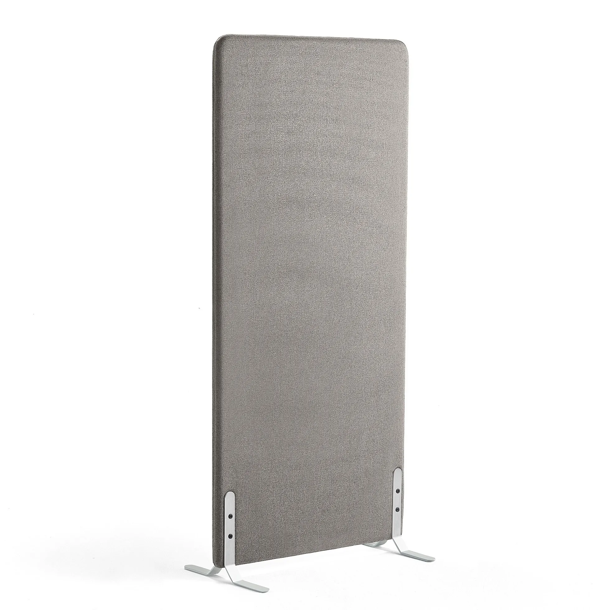 Lattiasermi ZONE 1700x800x46 mm, kangas Hush, valkoiset jalat, vaaleanharmaa