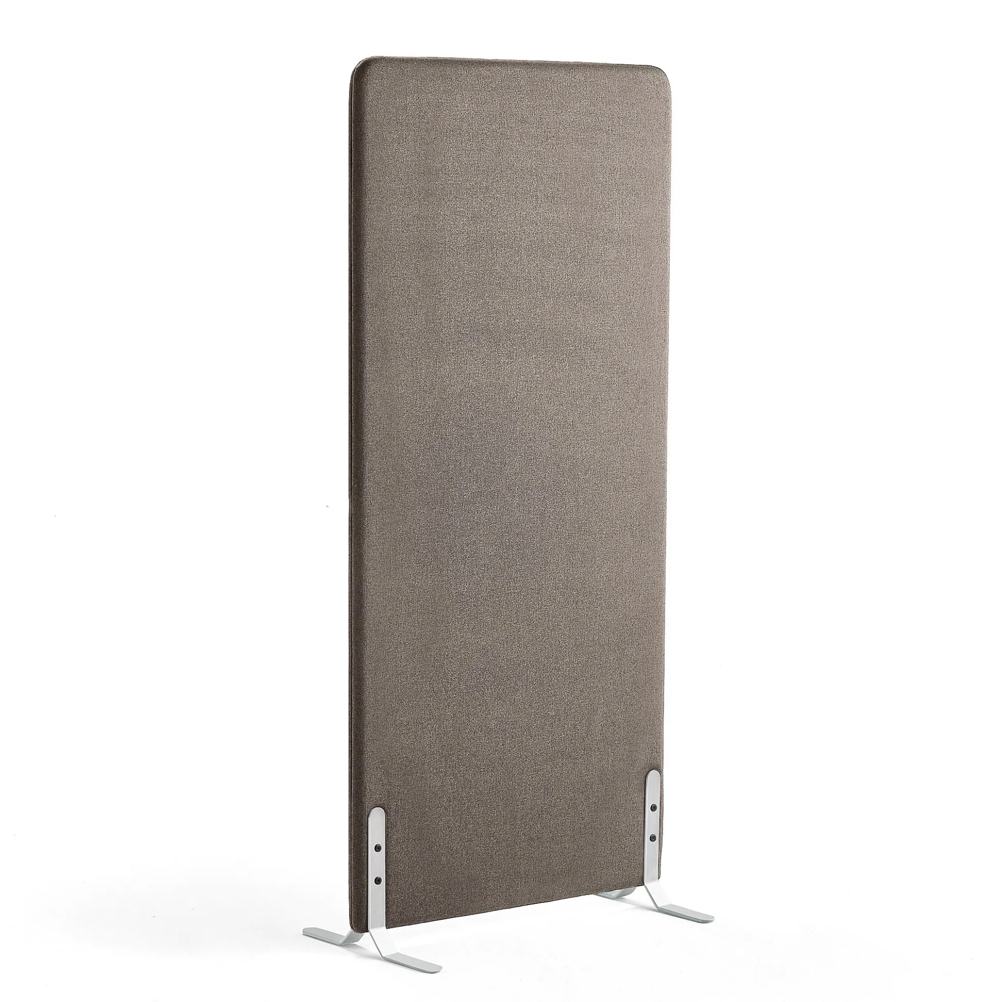 Lattiasermi ZONE 1700x800x46 mm, kangas Hush, valkoiset jalat, vaaleanruskea