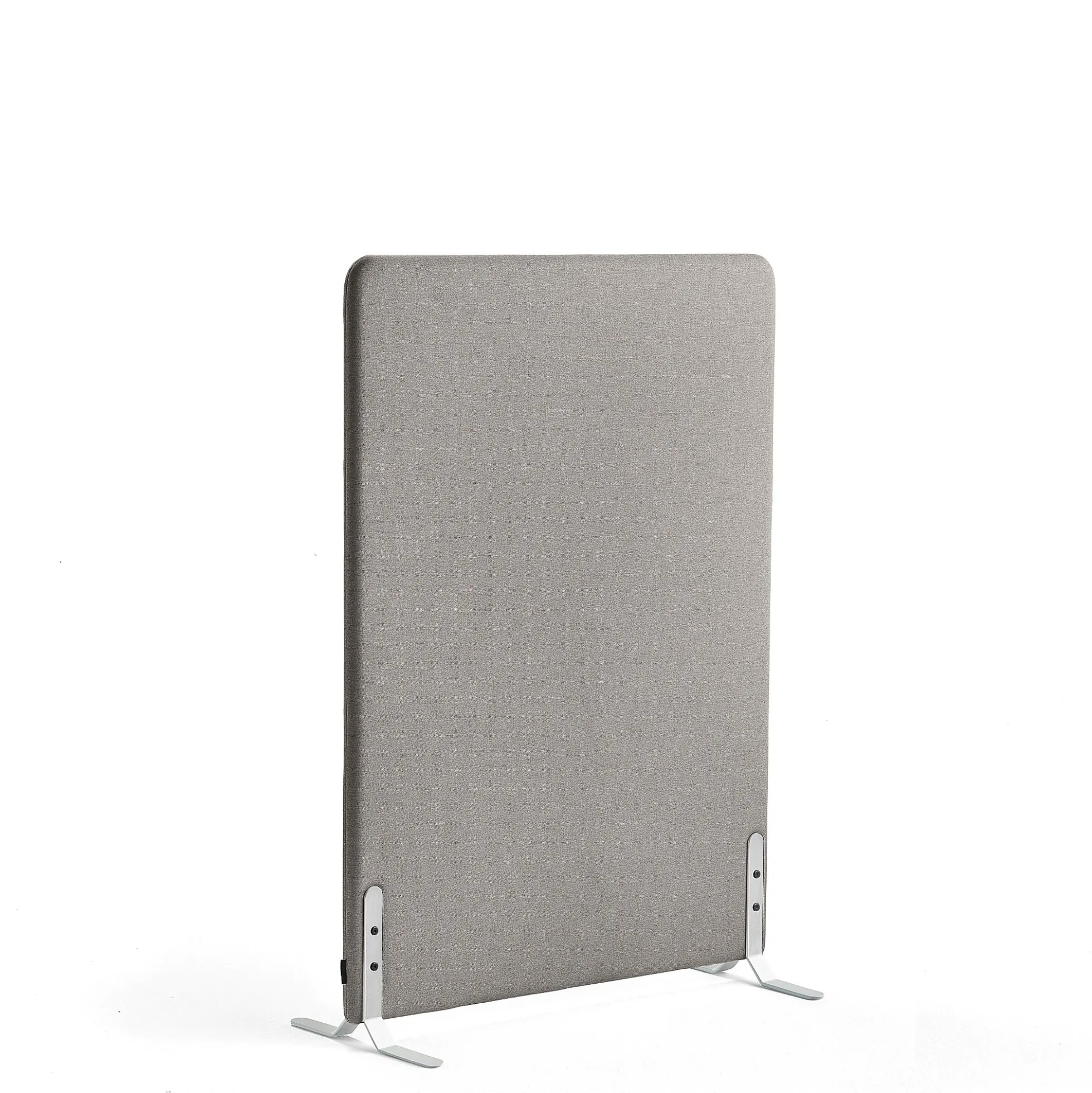 Lattiasermi ZONE 1360x1000x46 mm, kangas Hush, valkoiset jalat, vaaleanharmaa