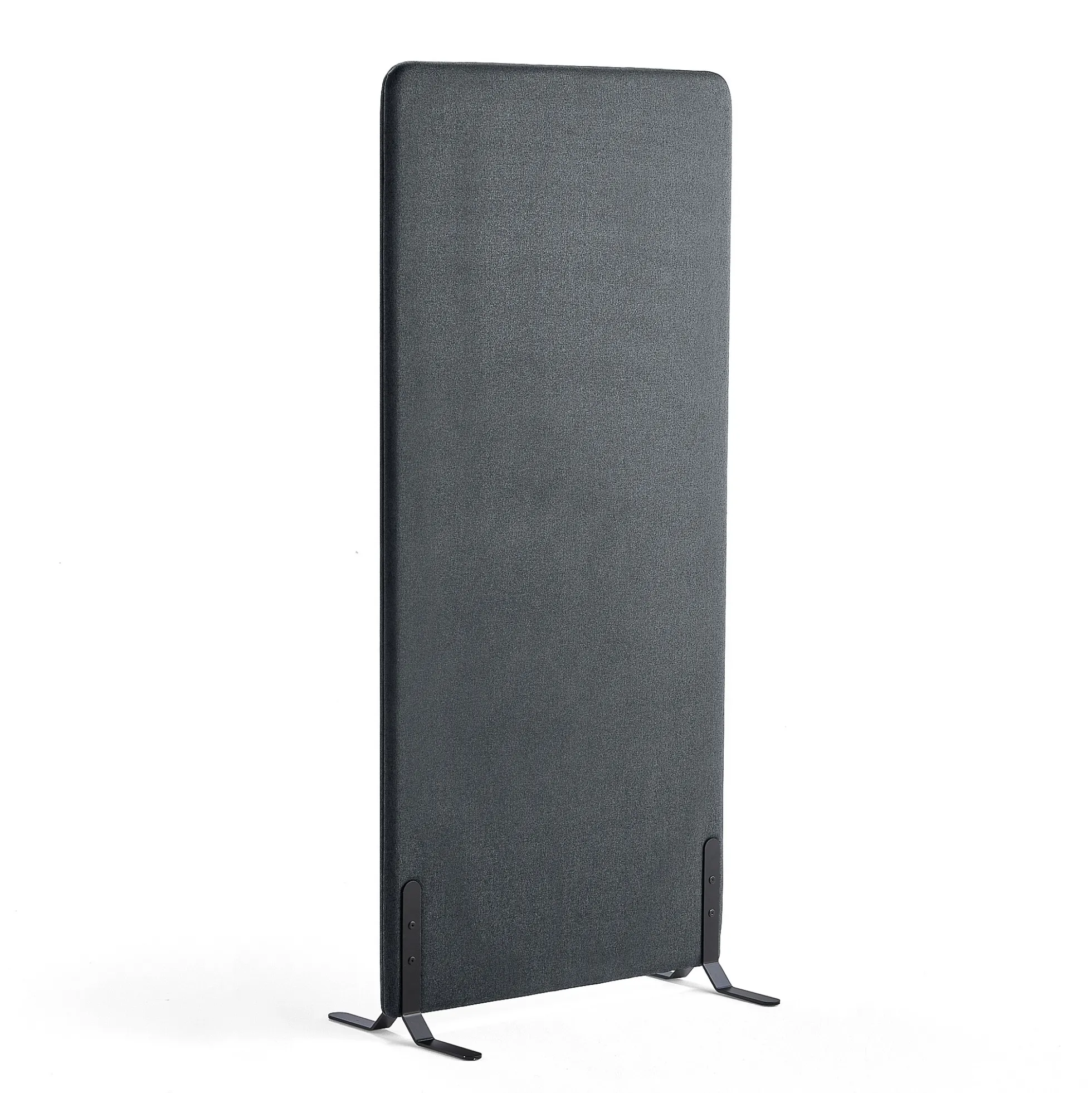 Lattiasermi ZONE 1700x800x46 mm, kangas Rivet, mustat jalat, antrasiitinharmaa