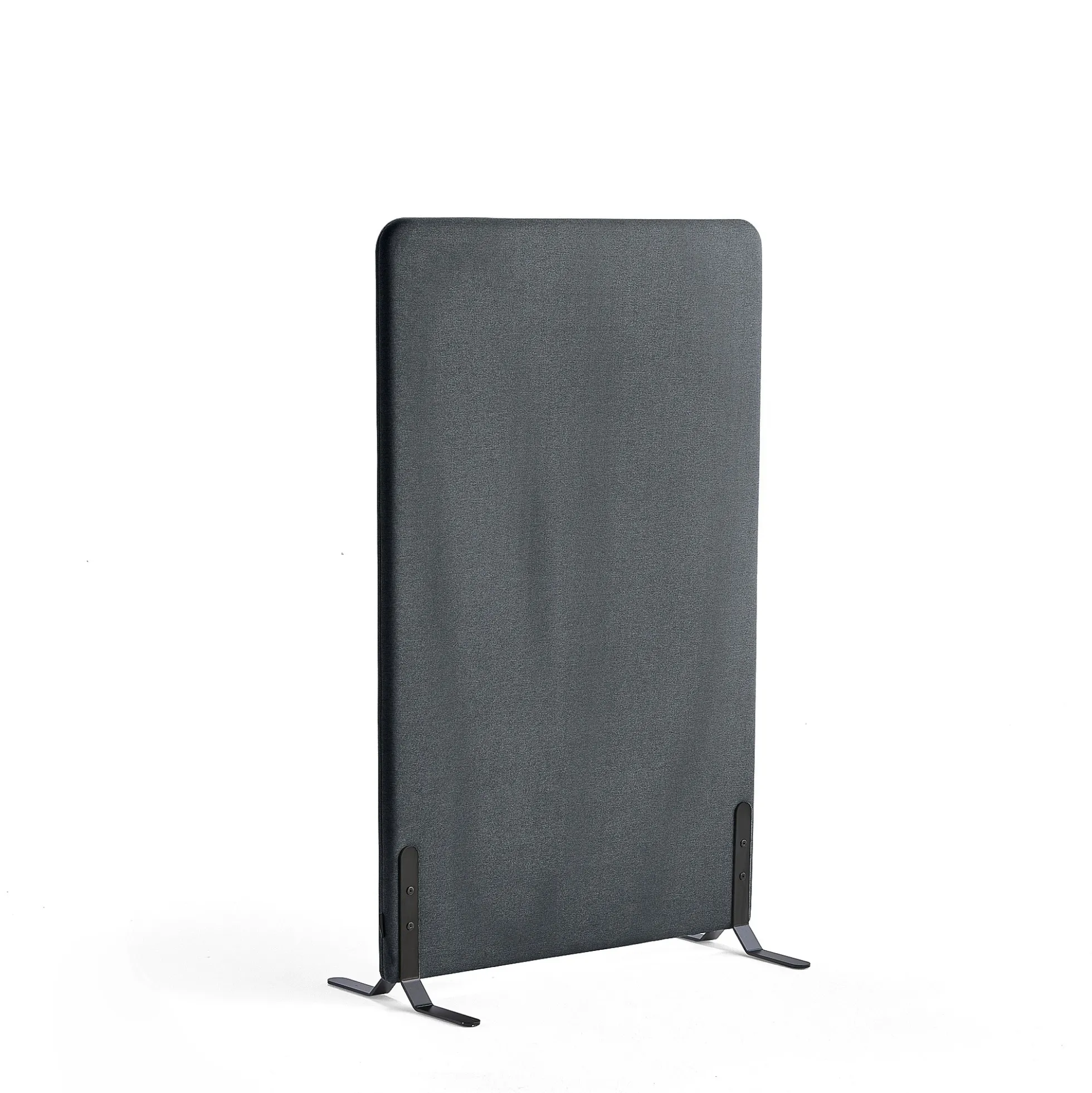 Lattiasermi ZONE 1360x800x46 mm, kangas Rivet, mustat jalat, antrasiitinharmaa