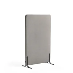 Lattiasermi ZONE 1360x800x46 mm, kangas Rivet, mustat jalat, hopeanharmaa