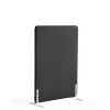 Lattiasermi ZONE 1360x1000x46 mm, kangas Rivet, valkoiset jalat, antrasiitinharmaa