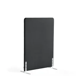 Lattiasermi ZONE 1360x1000x46 mm, kangas Rivet, valkoiset jalat, antrasiitinharmaa