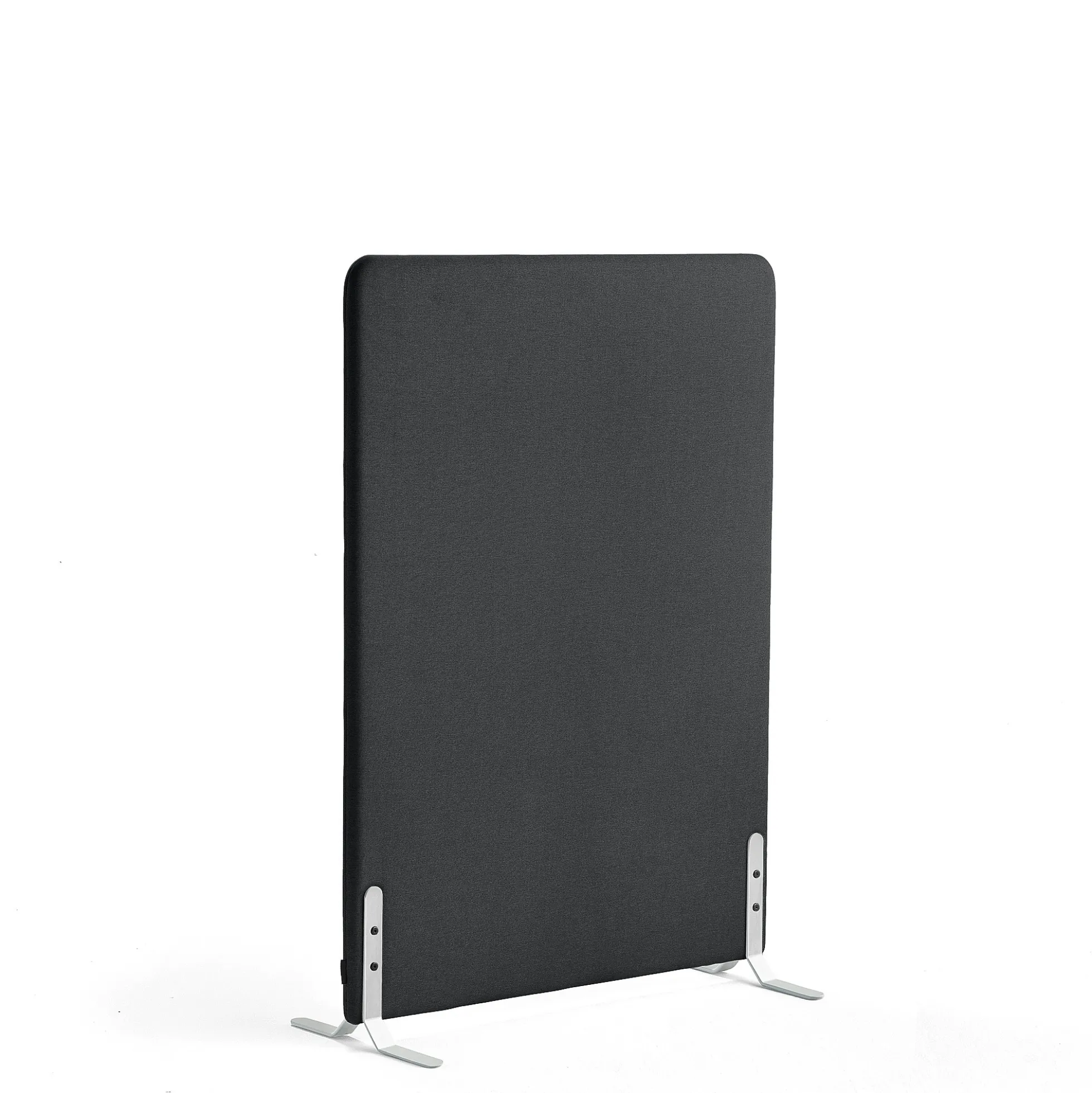 Lattiasermi ZONE 1360x1000x46 mm, kangas Rivet, valkoiset jalat, antrasiitinharmaa