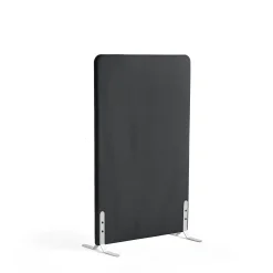 Lattiasermi ZONE 1360x800x46 mm, kangas Rivet, valkoiset jalat, antrasiitinharmaa