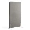 Lattiasermi ZONE 1700x1000x46 mm, kangas Rivet, valkoiset jalat, hopeanharmaa