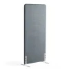 Lattiasermi ZONE 1700x800x46 mm, kangas Rivet, valkoiset jalat, siniharmaa