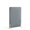 Lattiasermi ZONE 1360x1000x46 mm, kangas Rivet, valkoiset jalat, siniharmaa