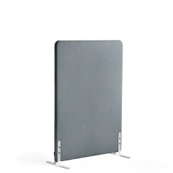 Lattiasermi ZONE 1360x1000x46 mm, kangas Rivet, valkoiset jalat, siniharmaa