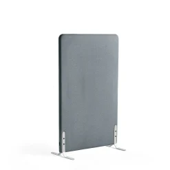 Lattiasermi ZONE 1360x800x46 mm, kangas Rivet, valkoiset jalat, siniharmaa