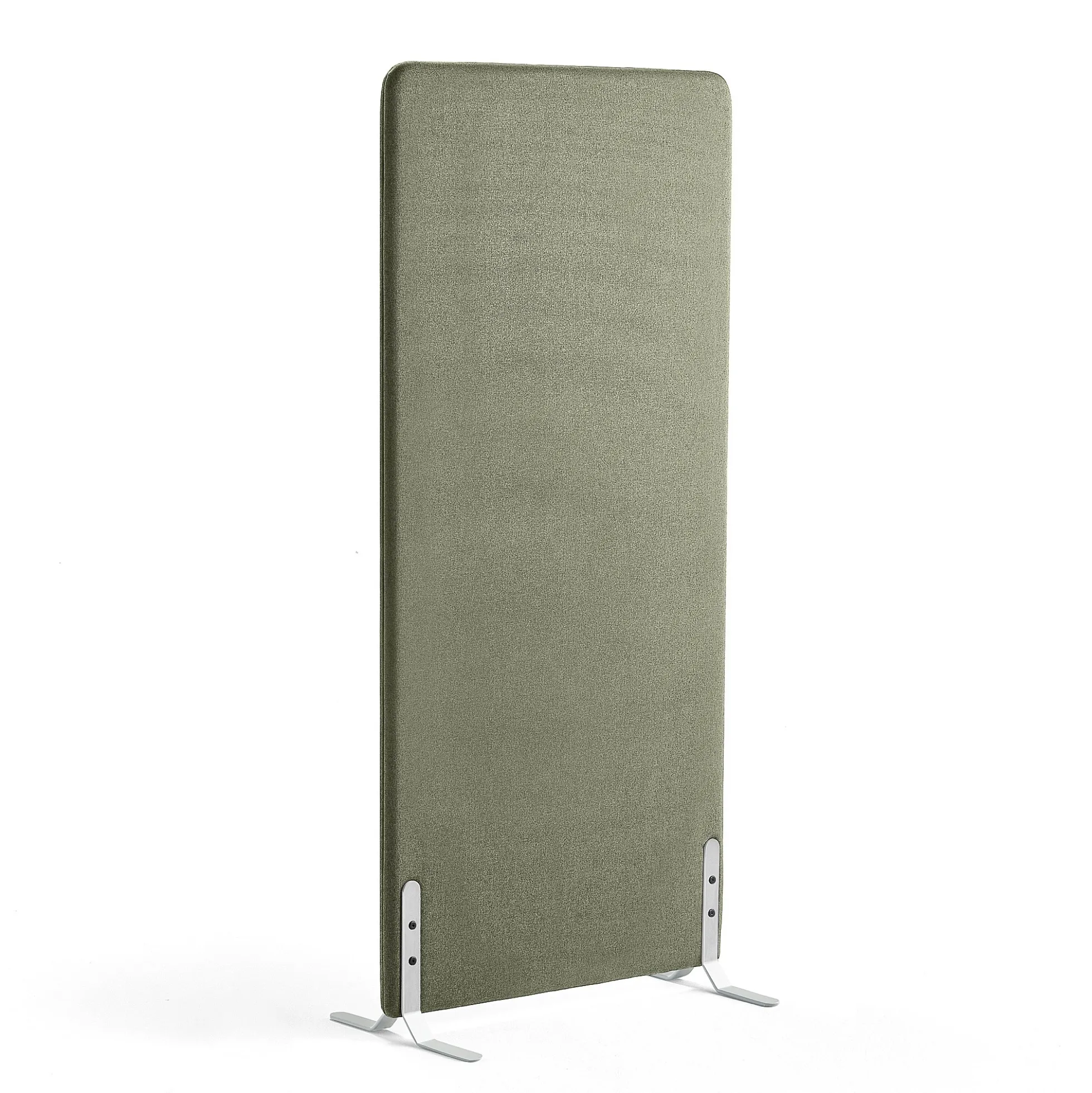 Lattiasermi ZONE 1700x800x46 mm, kangas Rivet, valkoiset jalat, sinivihreä