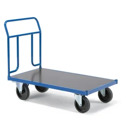 Lavavaunu TRANSFER 1 teräspääty, 1200x800 mm, 1000 kg, elastiset kumipyörät, jarrulliset