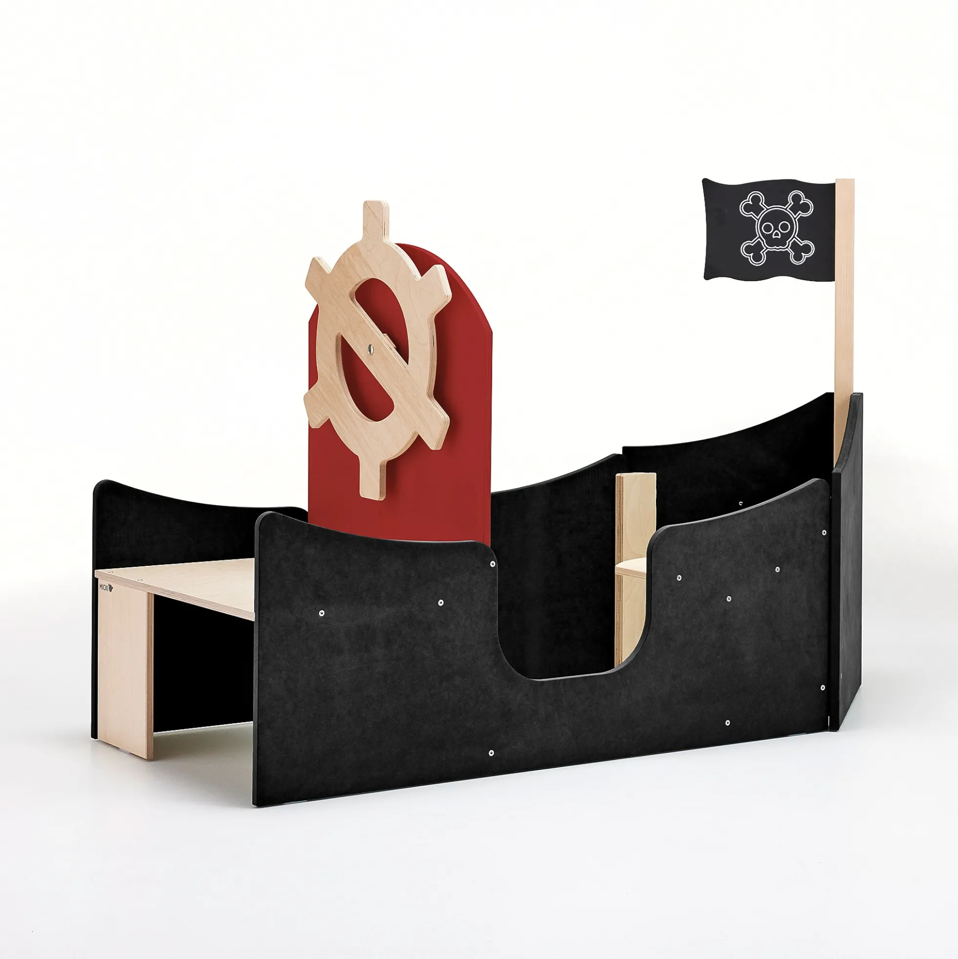 Leikkikaluste FLOAT Merirosvovene, musta